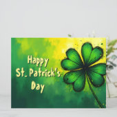Grün, Glück & Freude - Happy St. Patrick's Day! (Stehend Vorderseite)