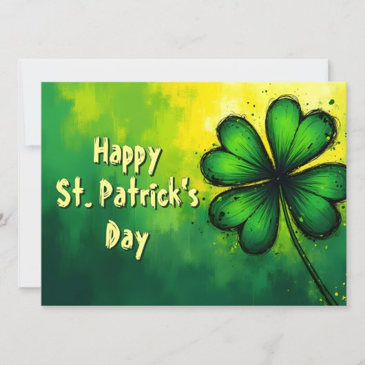 Grün, Glück & Freude - Happy St. Patrick's Day! (Vorderseite)