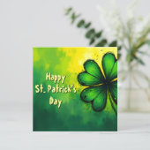 Grün, Glück & Freude - Happy St. Patrick's Day! (Stehend Vorderseite)