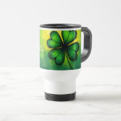 Grün, Glück & Freude - Happy St. Patrick's Day! Reisebecher (VorderseiteRechts)
