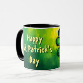 Grün, Glück & Freude - Happy St. Patrick's Day! Tasse (Vorderseite Links)