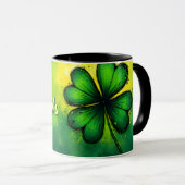 Grün, Glück & Freude - Happy St. Patrick's Day! Tasse (VorderseiteRechts)