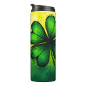 Grün, Glück & Freude - Happy St. Patrick's Day! Thermosbecher (Nach rechts gedreht)