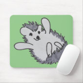 Grün glücklicher Niedlicher Igel Mousepad (Mit Mouse)