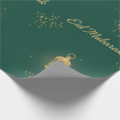 Grün/Gold Eid-Geschenkpapier Geschenkpapier (Ecke)
