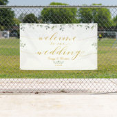 Grün & Gold Extravaganter Schriftart Kalligraphie Banner (Insitu)