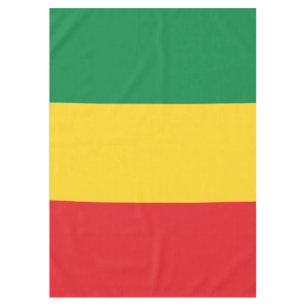 Grün, Gold (gelb) und rote Farbflagge Tischdecke