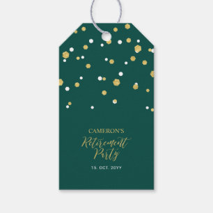 Grün & Gold Moderne Partygeschenke für den Ruhes Geschenkanhänger
