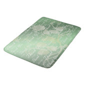 grün, gold, silber, danke + Ihnen, Blume, Badematte (Schrägansicht)