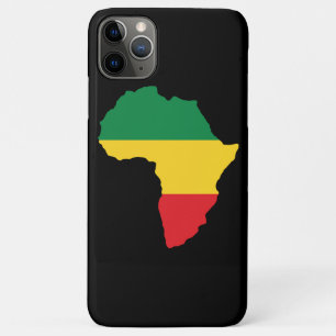 Grün, Gold u. rote Afrika-Flagge iPhone 11 Pro Max Hülle