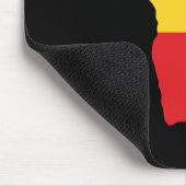 Grün, Gold u. rote Afrika-Flagge Mousepad (Ecke)