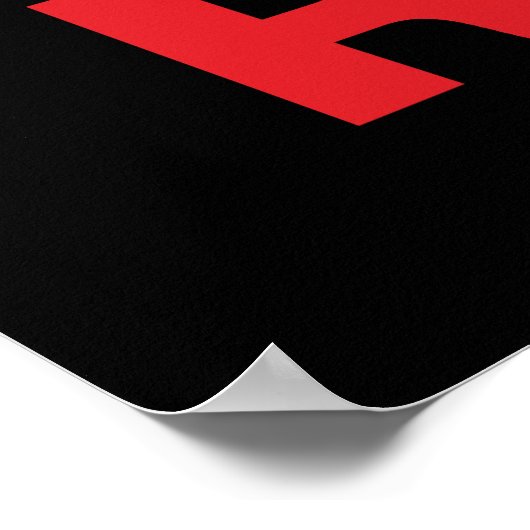 Grün, Gold und Rot. Poster (Ecke)