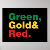 Grün, Gold und Rot. Poster (Vorne)