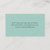 Grün/Gold Visitenkarte (Rückseite)