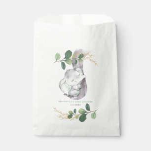 Grün-Goldelefant-Dschungel-wilde Babyparty Geschenktütchen