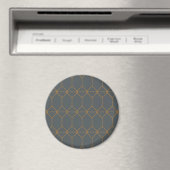 Grün, goldfarben, einfach, Retro, elegante Abbildu Magnet (In Situ (Geschirrspüler))