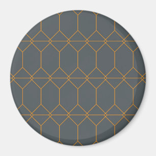 Grün, goldfarben, einfach, Retro, elegante Abbildu Magnet
