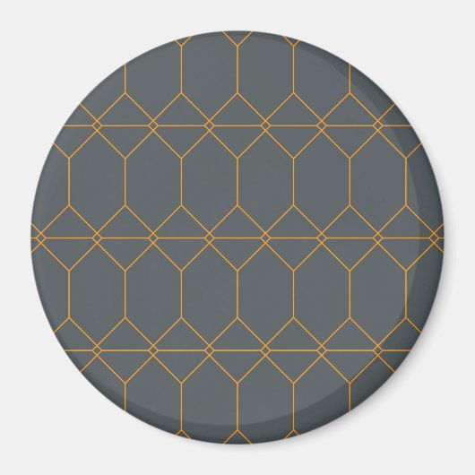 Grün, goldfarben, einfach, Retro, elegante Abbildu Magnet (Vorne)