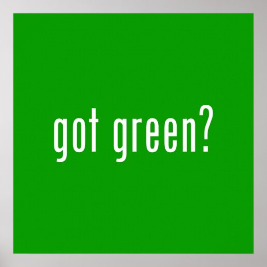 Grün got? Poster (Vorne)