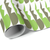 Grün Grau Abstrakte Moderne Muster Geschenkpapier (Rolleneckpunkt)