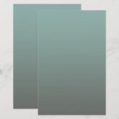 Grün Grau Farbe Briefpapier (Vorne/Hinten)