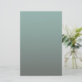 Grün Grau Farbe Briefpapier (Stehend Vorderseite)