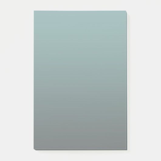 Grün Grau Farbe Post-it Klebezettel (Vorderseite)