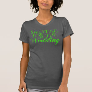 Grün & Grau Schwitzen für die Hochzeit. Singlet T-Shirt
