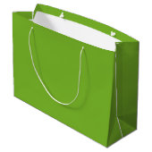 Grün Große Geschenktüte (Rückseite Schrägansicht)