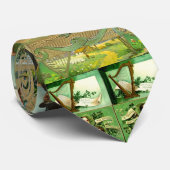 Grün, grün, grün, St Patrick Vintages Bild Krawatte (Gerollt)