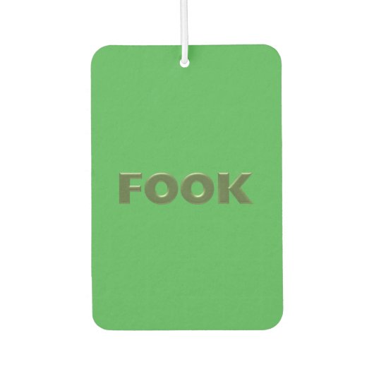 Grün grüne Autoluft Autolufterfrischer (Vorderseite)