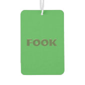 Grün grüne Autoluft Autolufterfrischer (Rückseite)