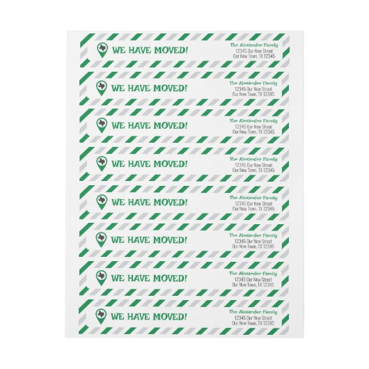 Grün haben wir gestreift bewegt (Bogen)