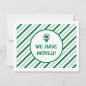 Grün haben wir gestreift bewegtes Foto verschoben (Vorderseite)