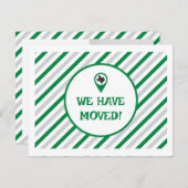 Grün haben wir gestreift bewegtes Foto verschoben (Vorne/Hinten)