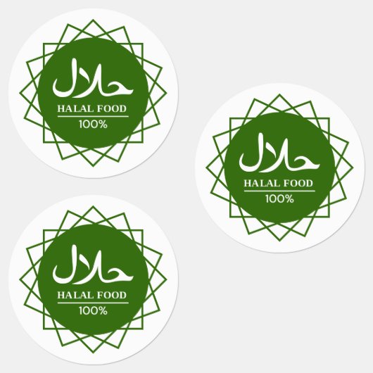 grün halal etiketten (Gruppe)