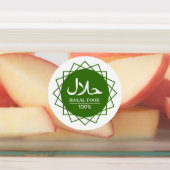 grün halal etiketten (Befestigt)