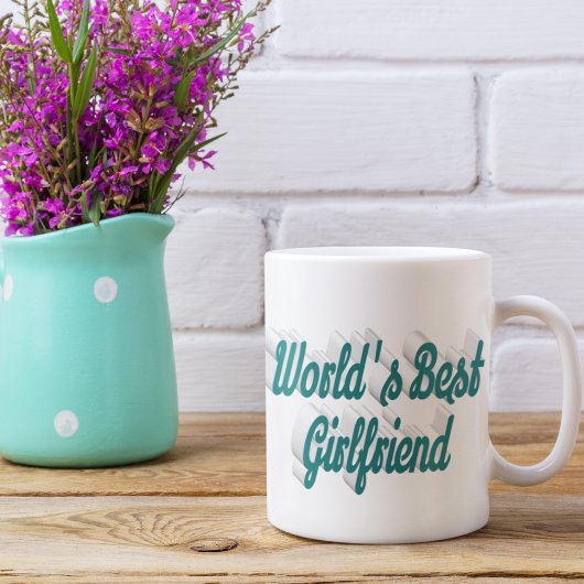 Grün-Halbskript Kaffeetasse