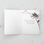 Grün & hell, Mele Kalikimaka Urlaubskarte Feiertagskarte (Innenseite)