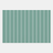 Grün & Hellgrün gestreift Geschenkpapier Set (Vorderseite 2)