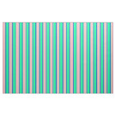 Grün, hellrosa und blaues Muster Stoff (Fat Quarter (45,7 x 55,9 cm))
