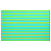 Grün, hellrosa, waldgrün und Aqua Lines Stoff (Fat Quarter (45,7 x 55,9 cm))