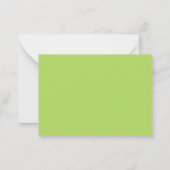 Grün Herz und Name Mitteilungskarte (Rückseite)