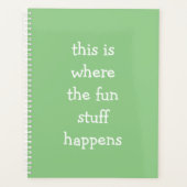 Grün hier ist, wo die Fun Stuff Plane passiert Planer (Vorderseite)