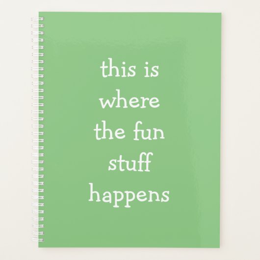 Grün hier ist, wo die Fun Stuff Plane passiert Planer (Vorderseite)