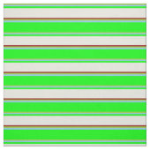 Grün, Himblau, Limon, Beige und Dunkelrot Stoff (Muster)