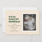 Grün, ich bin Zuhause für Weihnachten Ankündigung (Vorderseite)