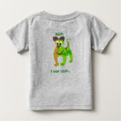 Grün... Ich war Irin... Baby T-shirt (Rückseite)