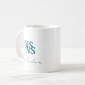 Grün - Ihr Name Kaffeetasse (Vorderseite Links)