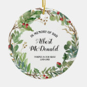 Grün im Gedächtnis des Vaters Weihnachtsschmuck (Vorne)